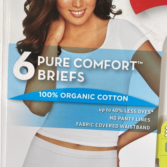 Hanes Pure Comfort Brief Organic Cotton Underwear - Picture 10 of 10